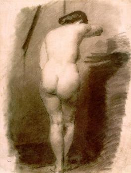 Thomas Eakins : Study of a Standing Nude Woman